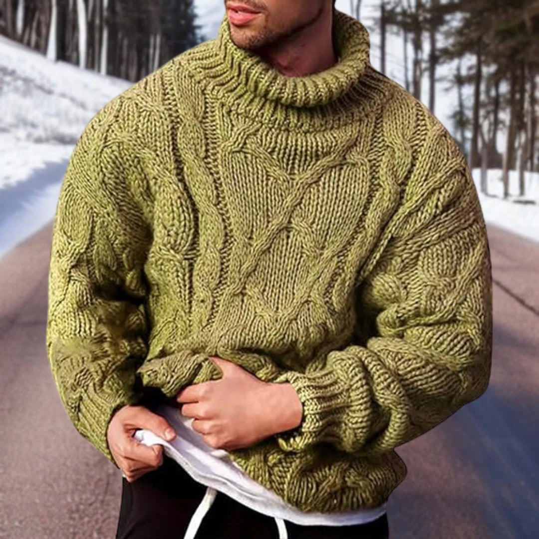 Elliot - Men’s Premium Knit Turtleneck Sweater