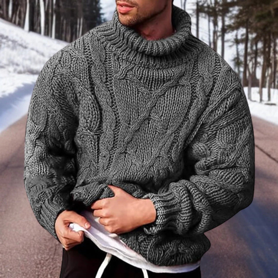 Elliot - Men’s Premium Knit Turtleneck Sweater