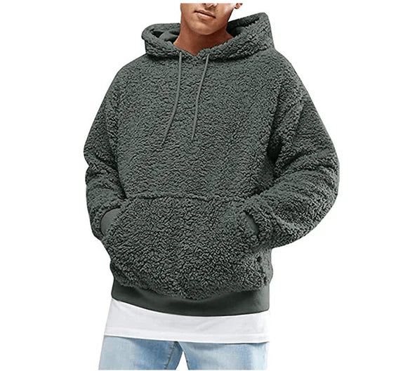 Elias - Men’s Luxe Teddy Fleece Hoodie